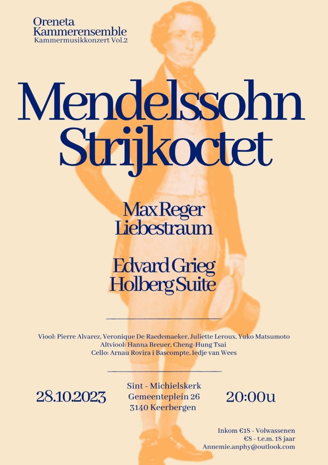 Flyer, Kammermusikkonzert Vol. 2, Keerbergen 2023